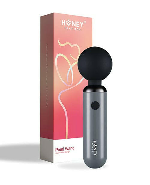 Pomi Wand Clit Tease Vibrating Wand-Grey
