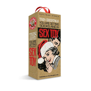 Naughty List Gift Socks And A Sex Toy w/storage bag