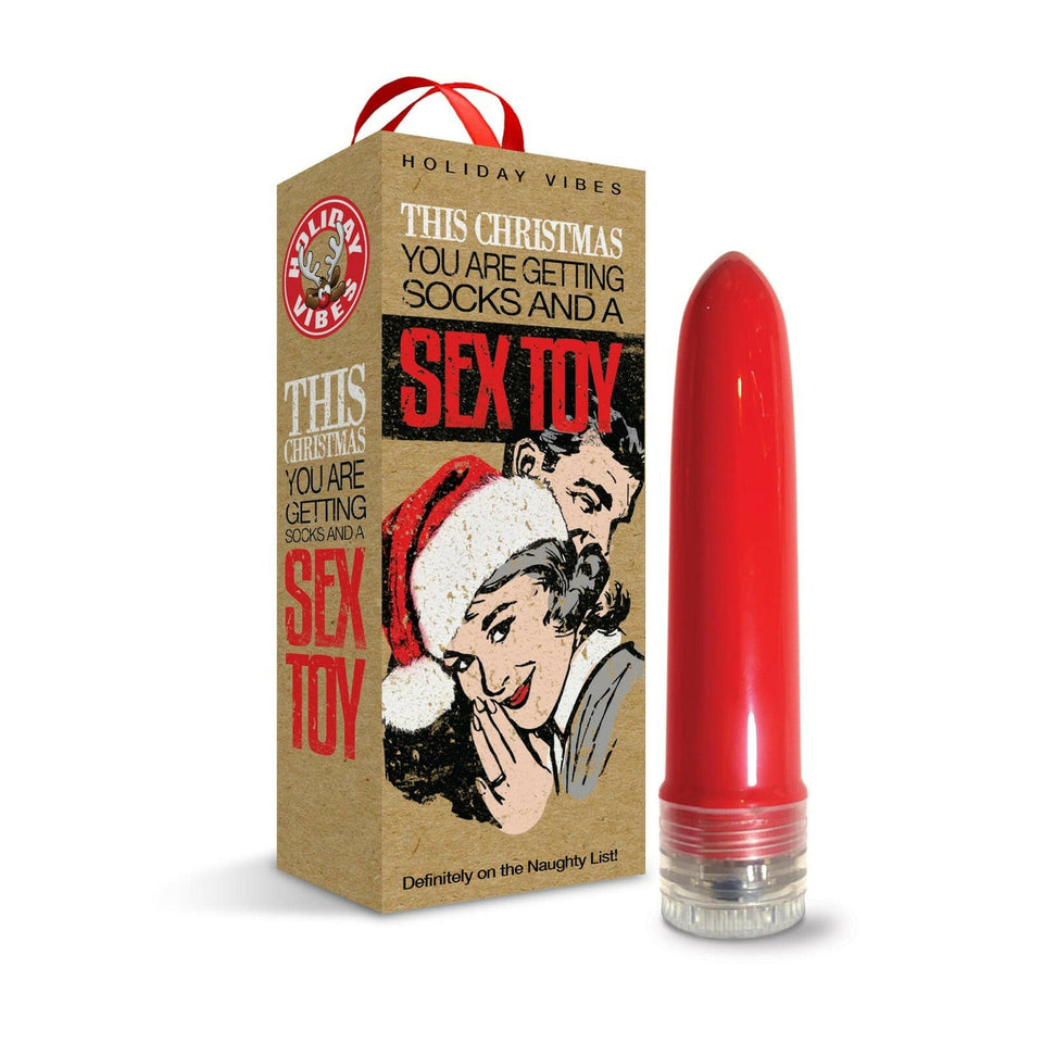 Naughty List Gift Socks And A Sex Toy w/storage bag