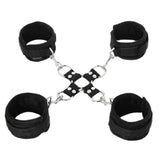 Sportsheets 5-Piece Adjustable Hog Tie & Cuff Set- Black
