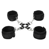 Sportsheets 5-Piece Adjustable Hog Tie & Cuff Set- Black