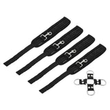 Sportsheets 5-Piece Adjustable Hog Tie & Cuff Set- Black