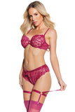 23114 - Bra & Crotchless Panty set