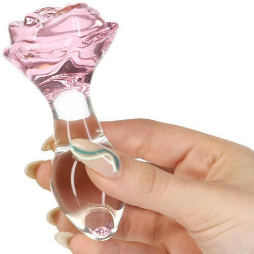 Pillow Talk Rosy Glass Anal Plug