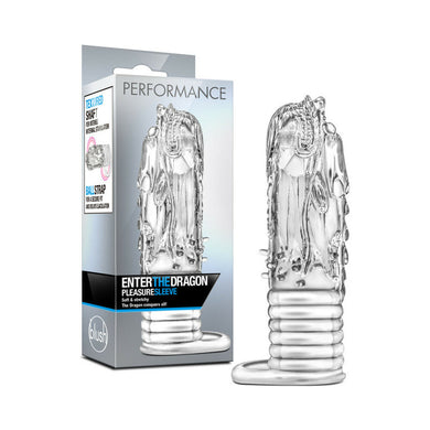 Blush Performance Enter The Dragon Textured Fantasy Pleasure Sleeve with Ball Strap