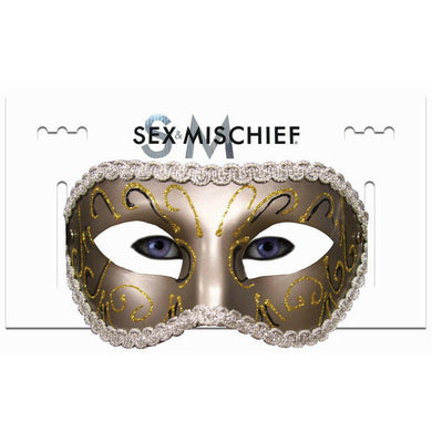 Sex & Mischief Masquerade Mask Gold