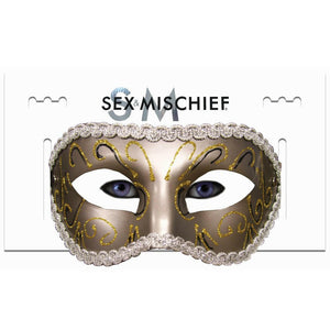 Sex & Mischief Masquerade Mask Gold