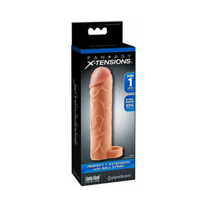 Fantasy X-tensions Perfect 1 in. Extension With Ball Strap- Beige
