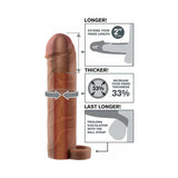 Fantasy X-tensions Perfect 2 in. Extension With Ball Strap- Brown