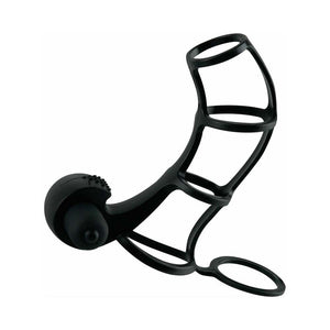 Fantasy X-tensions Vibrating Deluxe Silicone Power Cage- Black
