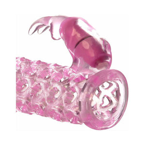 Fantasy X-tensions Vibrating Couples Cage 1 in. Extension- Pink