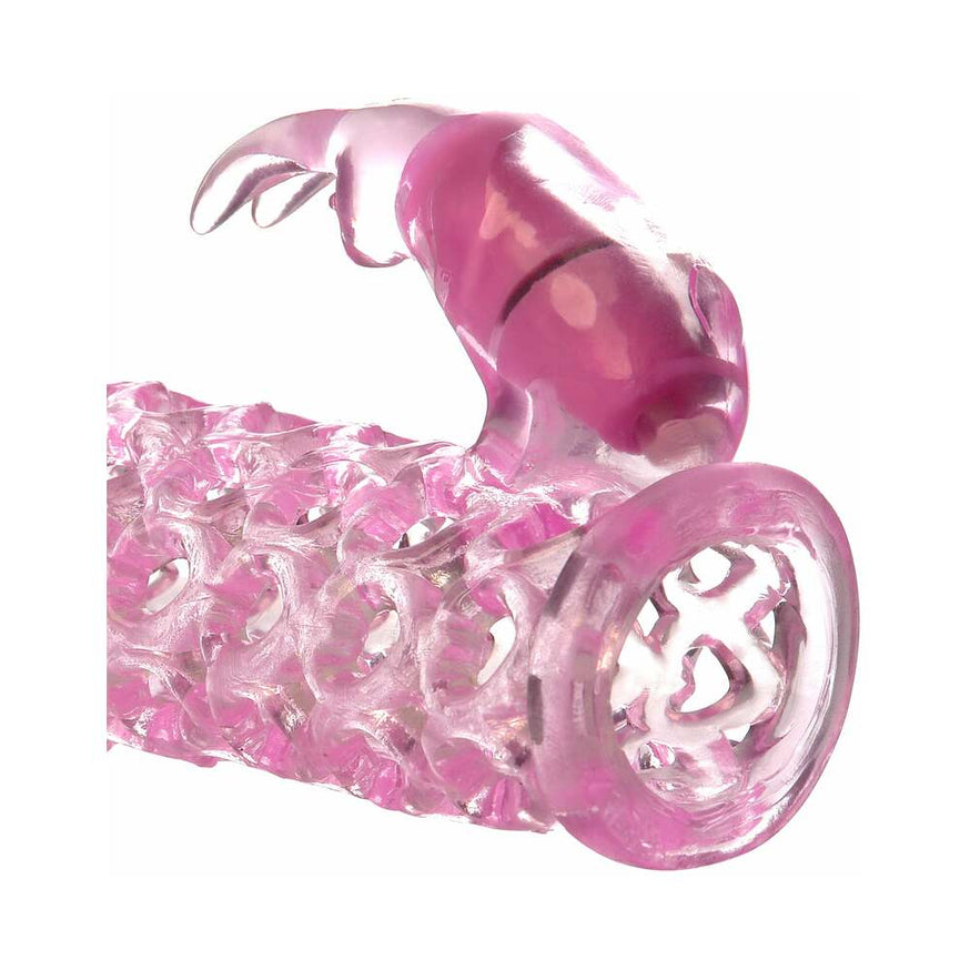 Fantasy X-tensions Vibrating Couples Cage 1 in. Extension- Pink