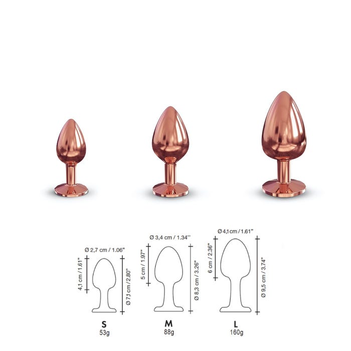Dorcel Diamond Plug-Rose Gold Medium
