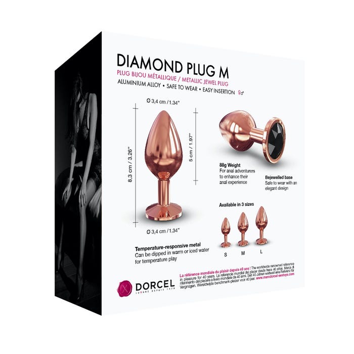 Dorcel Diamond Plug-Rose Gold Medium