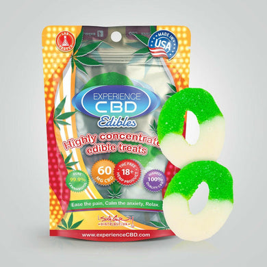 CBD Sour Apple Rings 30mg-120mg