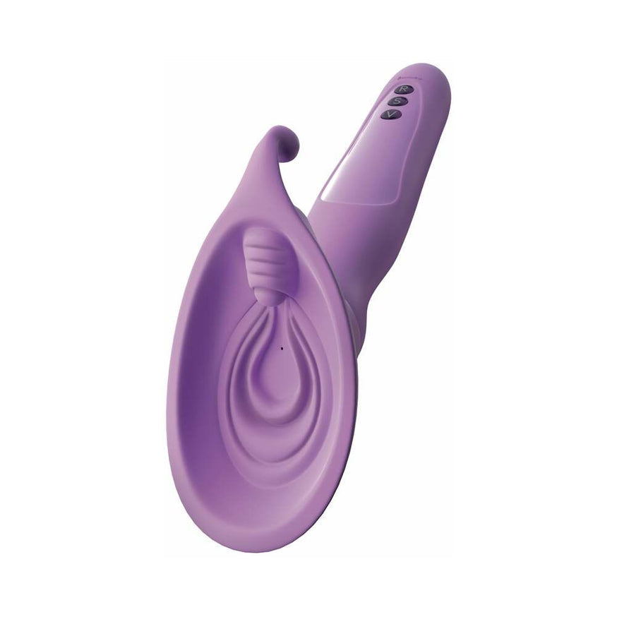 Fantasy For Her Vibrating Roto Suck-Her Silicone Vulva Pump- Purple