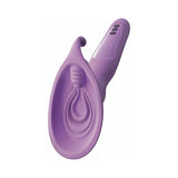 Fantasy For Her Vibrating Roto Suck-Her Silicone Vulva Pump- Purple
