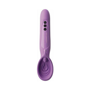 Fantasy For Her Vibrating Roto Suck-Her Silicone Vulva Pump- Purple
