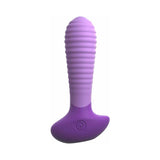Fantasy For Her Petite Tease-Her Vibrating Ribbed Anal Plug- Purple