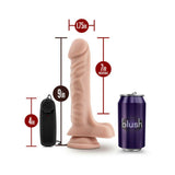 Dr. James 9in Vibrating Dildo- Beige