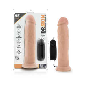 Dr. Throb 9.5 in Vibrating Dildo