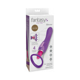 Fantasy For Her Her Ultimate Pleasure Dual-Ended Vibrator With Licking Suction- Purple