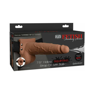 Fetish Fantasy Series 7.5 in. Hollow Squirting Strap-On