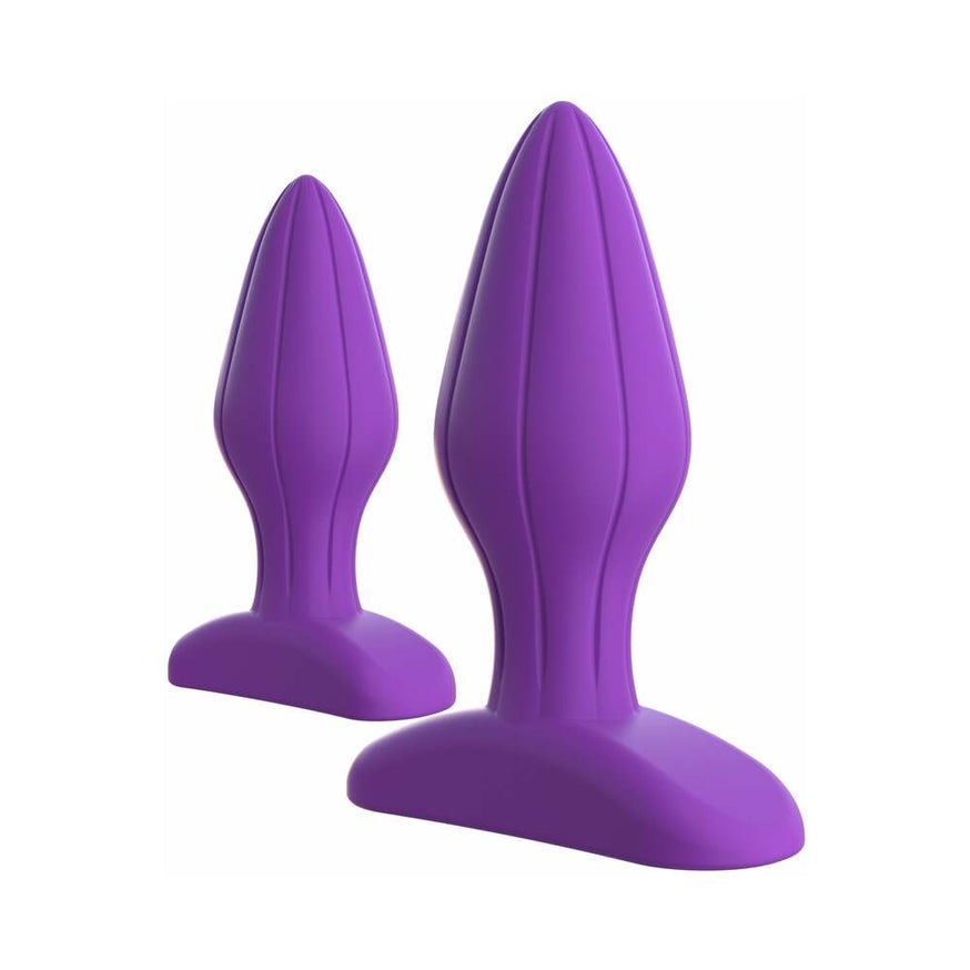 Fantasy For Her 2-Piece Silicone Her Designer Love Plug Set- Purple