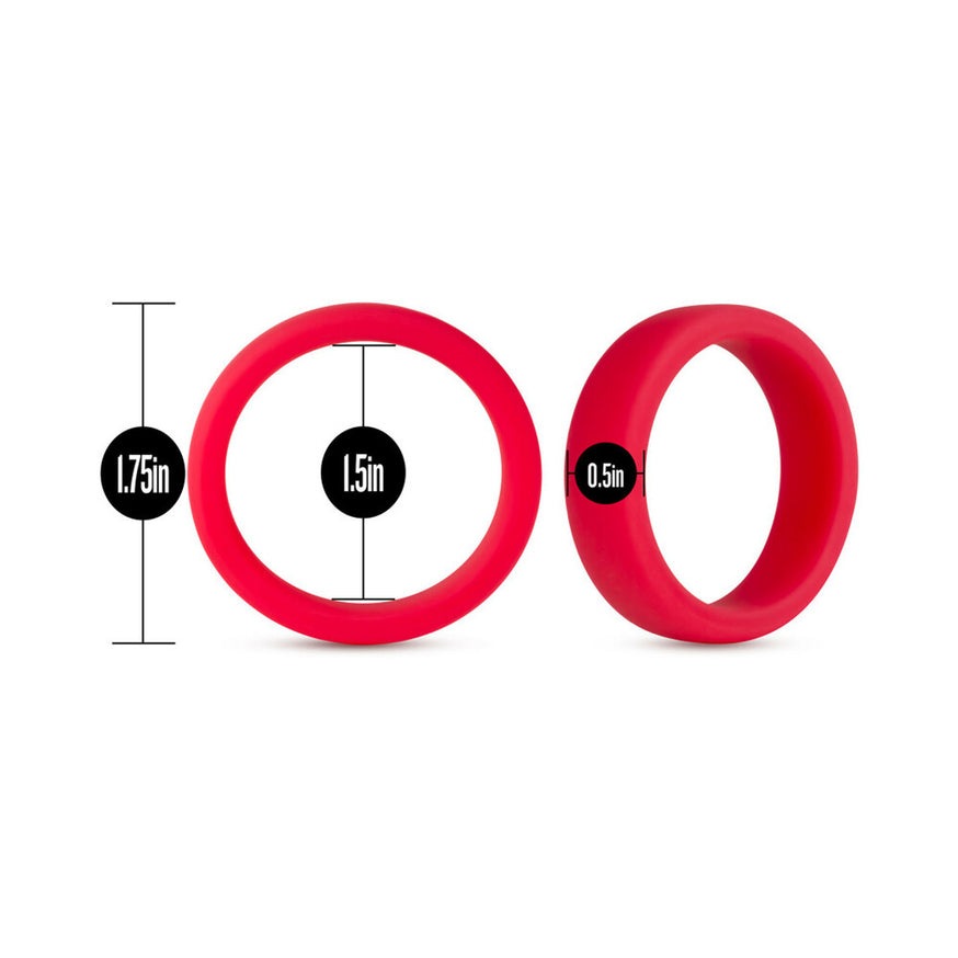 Blush Performance Silicone Go Pro Cock Ring- Red