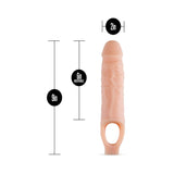 Blush Performance Plus 9 in. Silicone Cock Sheath- Beige