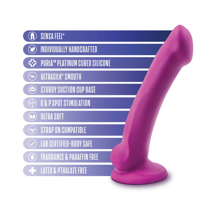 Blush Avant D9 Ergo Mini 7 in. Dual Density Dildo- Violet