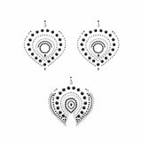 Bijoux Indiscrets Flamboyant Rhinestone Body Decorations- Black/Silver