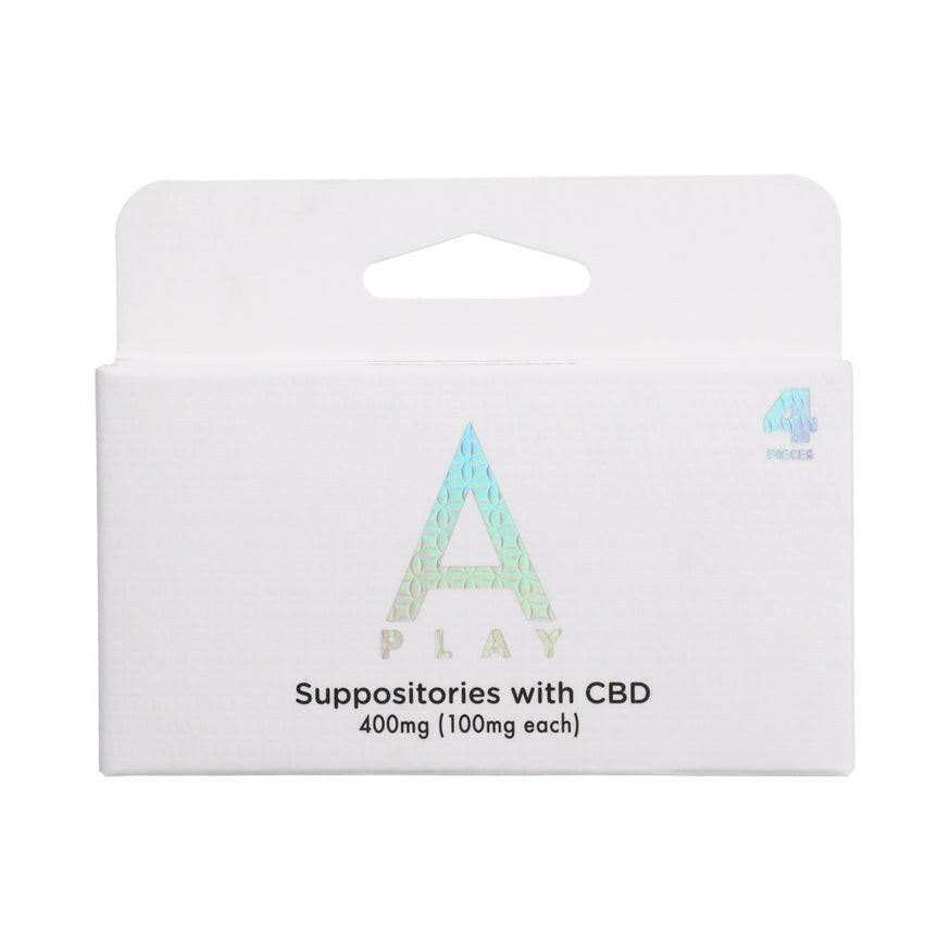 A-Play Suppositories with CBD 400mg 100mg/ea 4 pcs