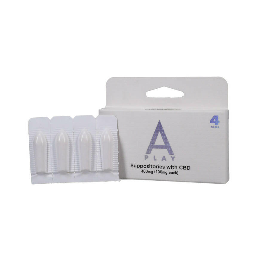 A-Play Suppositories with CBD 400mg 100mg/ea 4 pcs