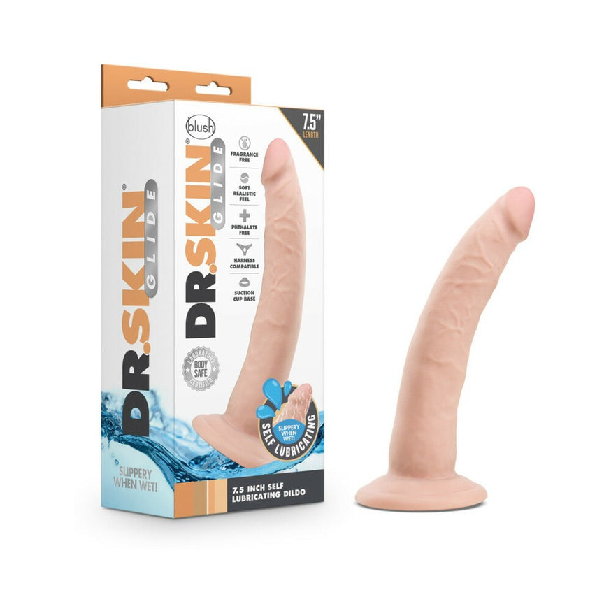 Dr. Skin Glide Realistic 7.5in. Self-Lubricating Dildo