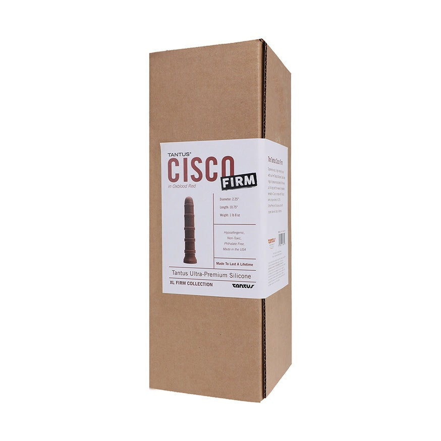 Tantus Cisco 10.75in. Firm Dildo- Garnet