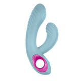 FemmeFunn Cora Thumping Dual Stimulation Vibrator Light Blue