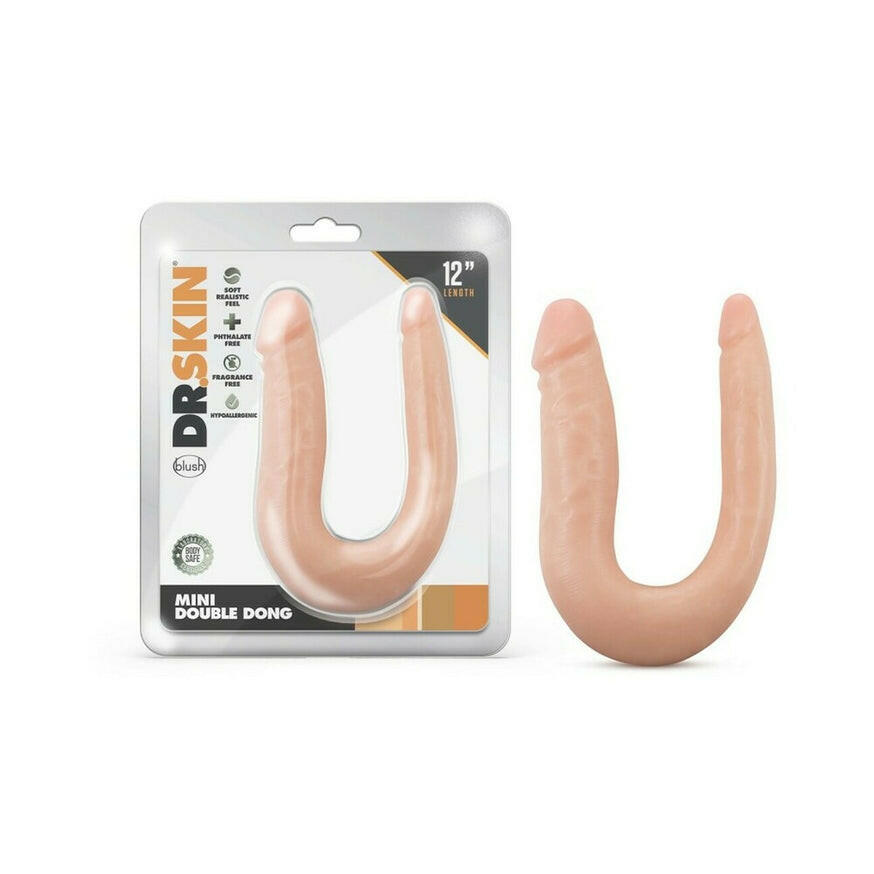 Dr. Skin Mini Double Dong 12in. Dual-Ended Dildo