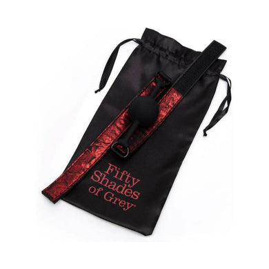 Fifty Shades of Grey Sweet Anticipation Faux Leather Reversible Velcro Ball Gag Red/Black