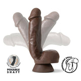 Dr. Skin Plus Thick 8in. Triple Density Posable Dildo