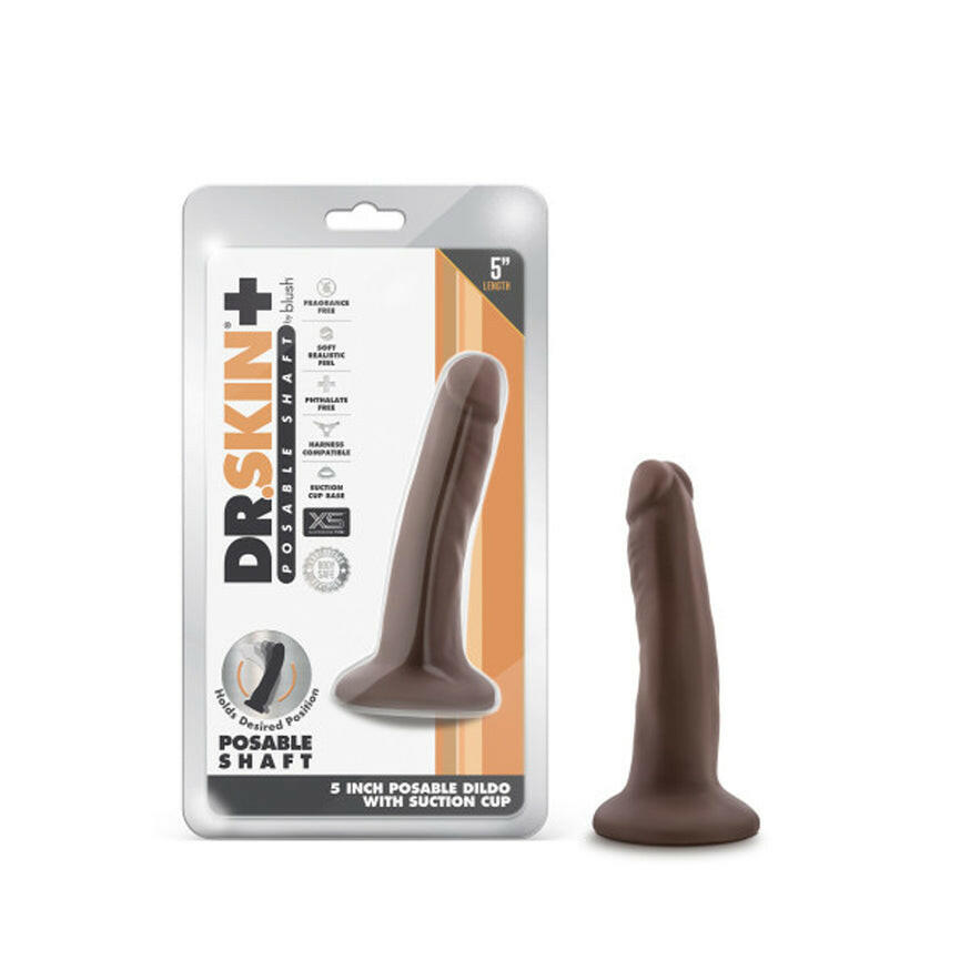 Dr. Skin Plus Realistic 5 in. Triple Density Posable Dildo