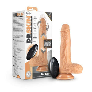 Dr. Grey 7in. Thumping Dildo- Beige