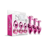 Nixie Metal Butt Plug Trainer Set 3-Piece Metallic- Various Colours