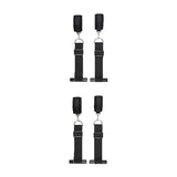 Ouch! Black & White Door Restraint Kit- Black