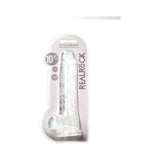 RealRock Crystal Clear Realistic Dildo With Balls- Clear