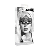 Ouch! Black & White Queen Lace Eye Mask- Black