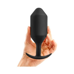 B-Vibe Snug Plug 7 Weighted Plug- Black