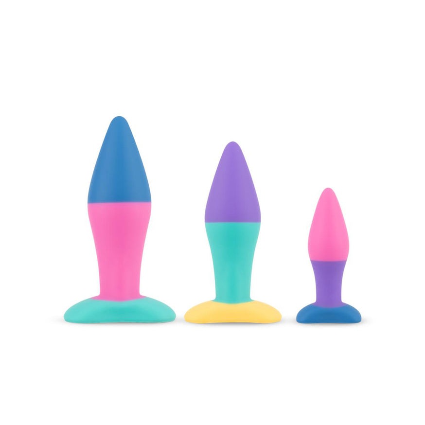 PMV20 Koda 3-Piece Butt Plug Set- Multicolor