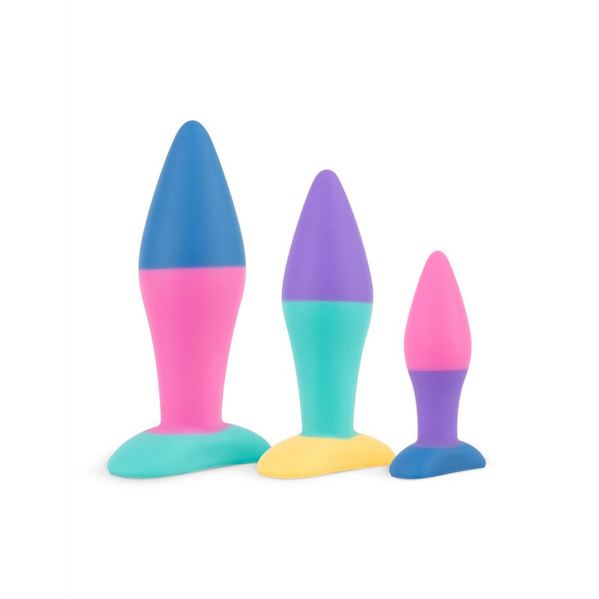 PMV20 Koda 3-Piece Butt Plug Set- Multicolor