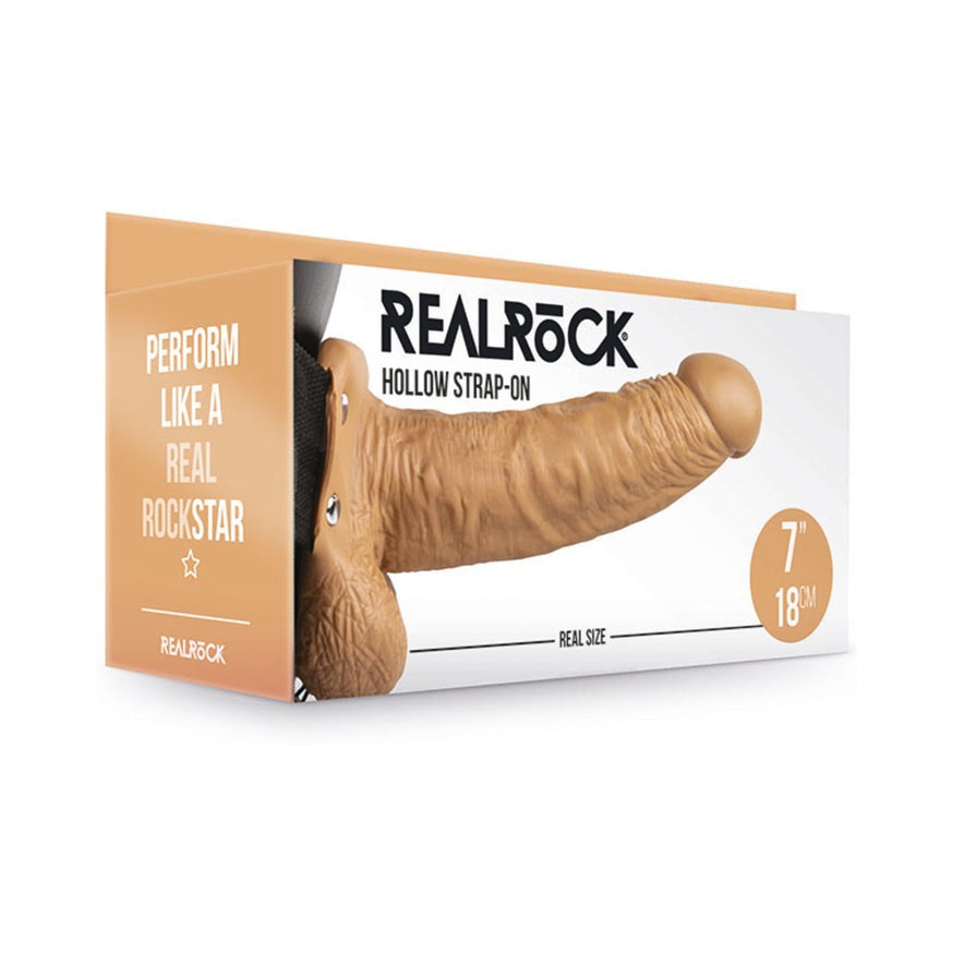 RealRock Realistic Hollow Strap-On- With Balls